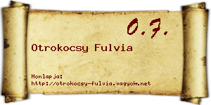 Otrokocsy Fulvia névjegykártya